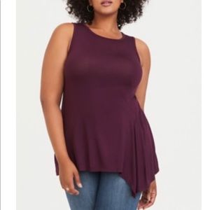 NWT Torrid Wine Side Gathering Tank Size 2 (18/20)